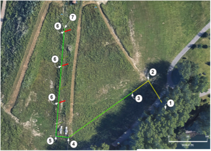 Map of where pipes are installed